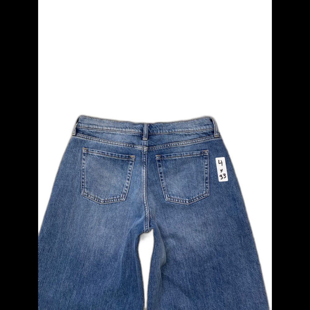 Old Navy Low Rise Baggy Wide Leg Drapey Denim Size 4 Tall Jeans - Picture 6 of 8
